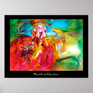 MIRANDOLINA / Venetian Carnival Masks Poster