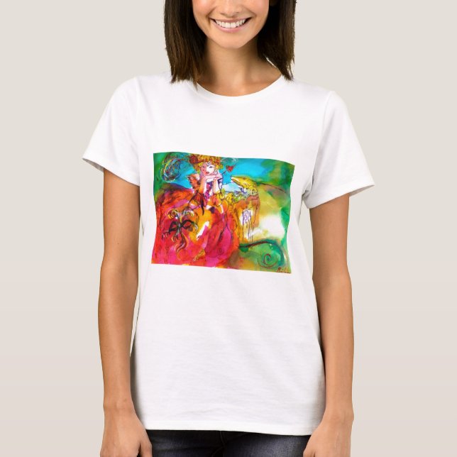 MIRANDOLINA  / Venetian Carnival Masks T-Shirt (Front)