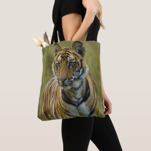 Mirchaini Cub Female Tiger (Bandhavgarh, India) Tote Bag