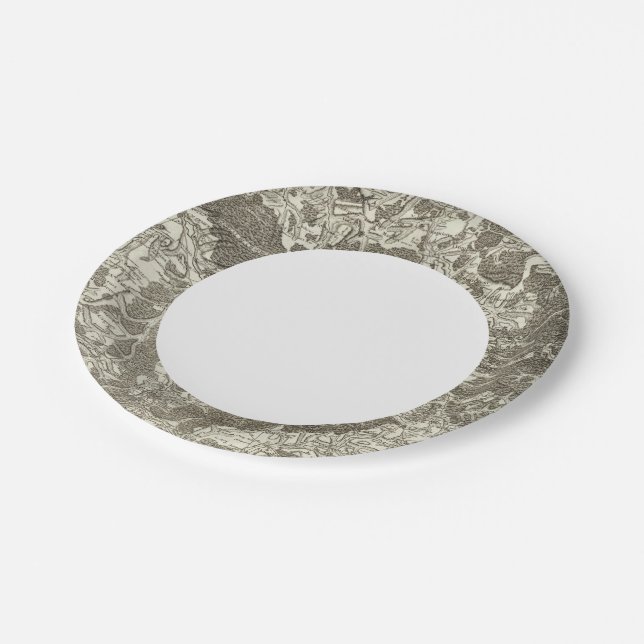 Mirecourt, Epinal Paper Plate (Angled)