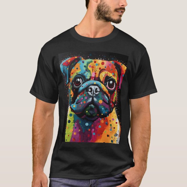 Miro Pug WOOF T-Shirt (Front)