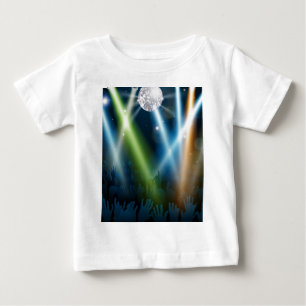 Mirror ball dance floor crowd baby T-Shirt