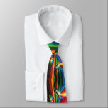 mirror ball rainbow explosion tie<br><div class="desc">multiple mirror balls floating before a rainbow explosion</div>