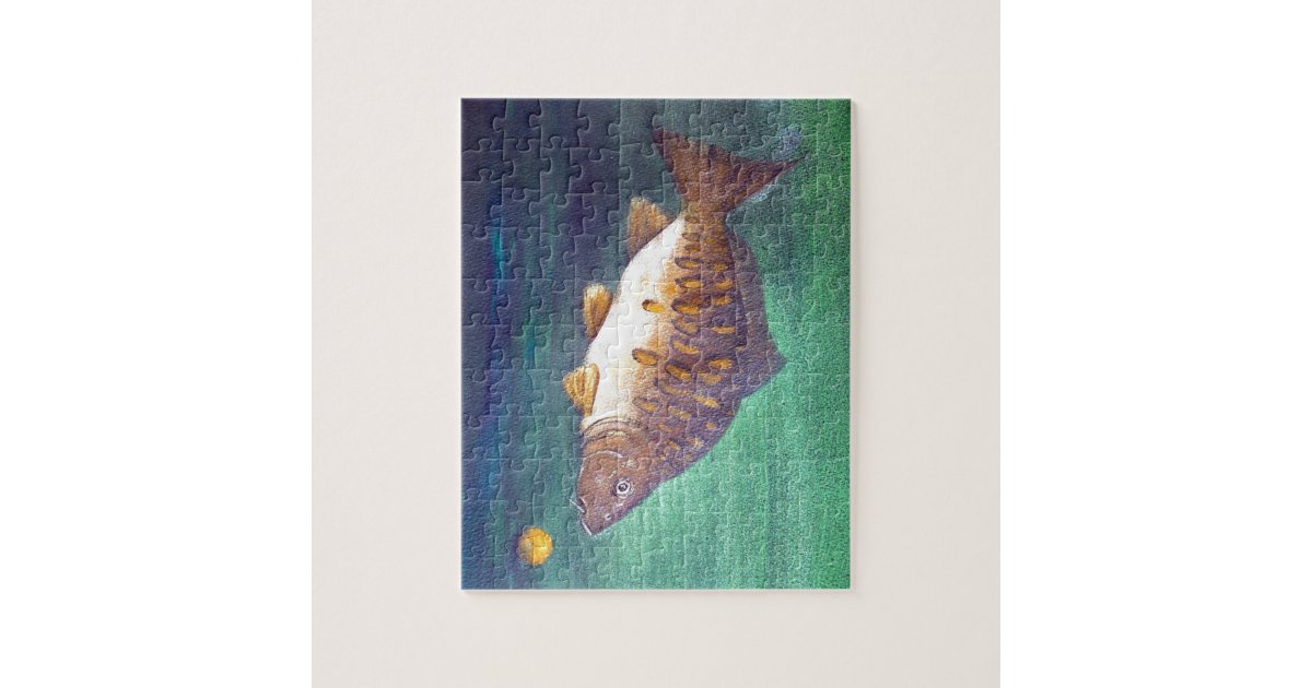 Mirror carp jigsaw puzzle Zazzle