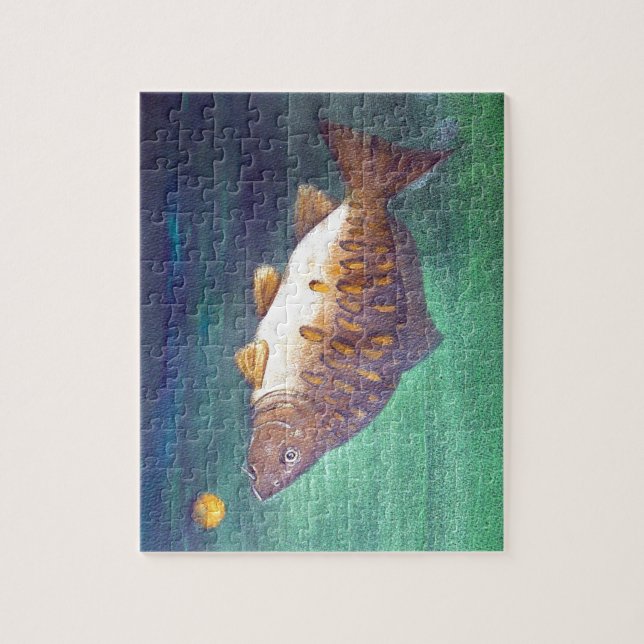 Mirror carp jigsaw puzzle (Vertical)