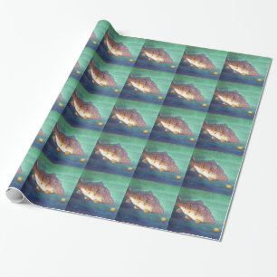 Mirror carp wrapping paper