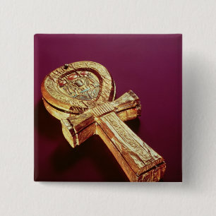Mirror case in the form of an ankh 2 15 cm square badge