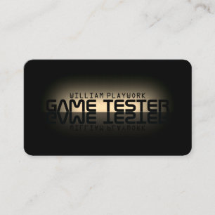 Mirror effect modern futuristic  business card