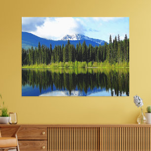 Mirror Image Stretch Canvas Print