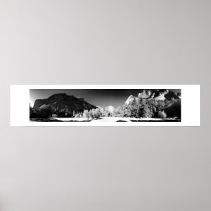 Mirror Lake Black and White Poster