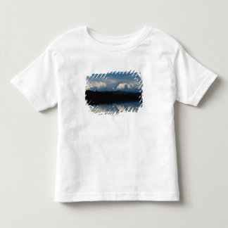 Mirror Lake Horizon with Forest & Snowy Mountains Toddler T-Shirt