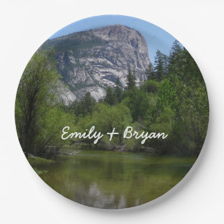 Mirror Lake I in Yosemite National Park Paper Plate