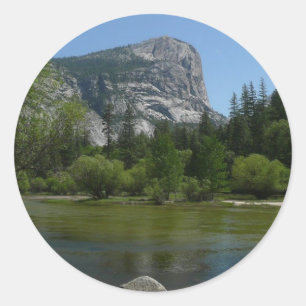 Mirror Lake II in Yosemite National Park Classic Round Sticker