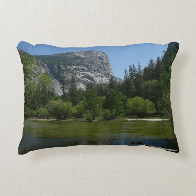 Mirror Lake II in Yosemite National Park Decorative Cushion (Front)