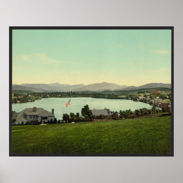 Mirror Lake, Lake Placid New York Poster (Front)