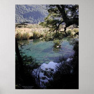 Mirror Lake, New Zealand Poster