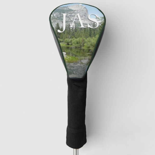 Mirror Lake View in Yosemite National Park Golf Head Cover (Front)