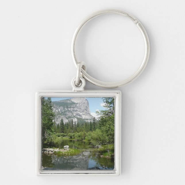 Mirror Lake View in Yosemite National Park Key Ring (Front)