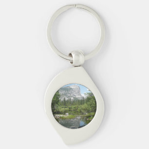 Mirror Lake View in Yosemite National Park Key Ring
