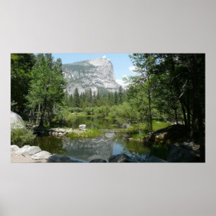Mirror Lake View in Yosemite National Park Poster