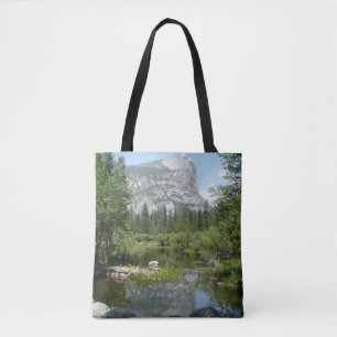 Mirror Lake View in Yosemite National Park Tote Bag