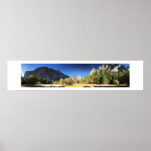 Mirror Lake Yosemite Panoramic Colour Photography Poster