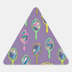 mirror mirror triangle sticker