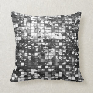 Mirror Mosaic Effect Abstract Cushion