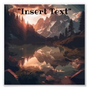 Mirror Mountains Photo Print