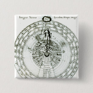 Mirror of Nature as a Whole, A Likeness of Art 15 Cm Square Badge