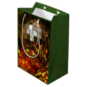 Mirror Ornament on Christmas Tree Gift Bag