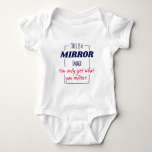 Mirror Reflection Mindset Motivational Design Baby Bodysuit