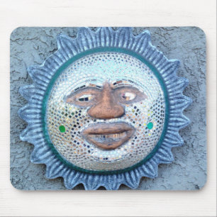 mirror sun face mousepad