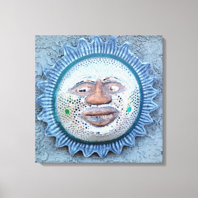 mirror sun-face wrapped canvas (Front)