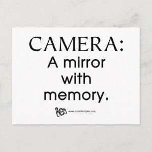 Mirror with Memory Quote Postcard