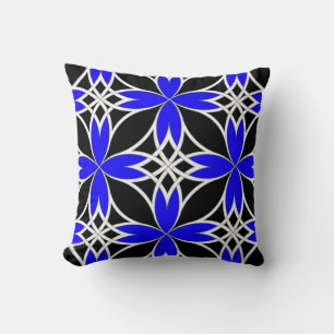 Mirrored Celtic ( Blue Invert ) Cushion
