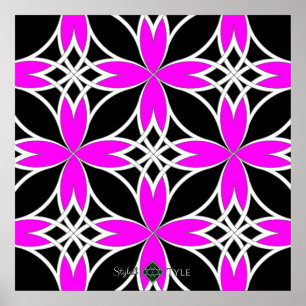 Mirrored Celtic ( Pink Invert ) Poster