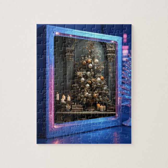 Mirrored Christmas Puzzle (Vertical)