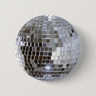 Mirrored Disco Ball 1 6 Cm Round Badge