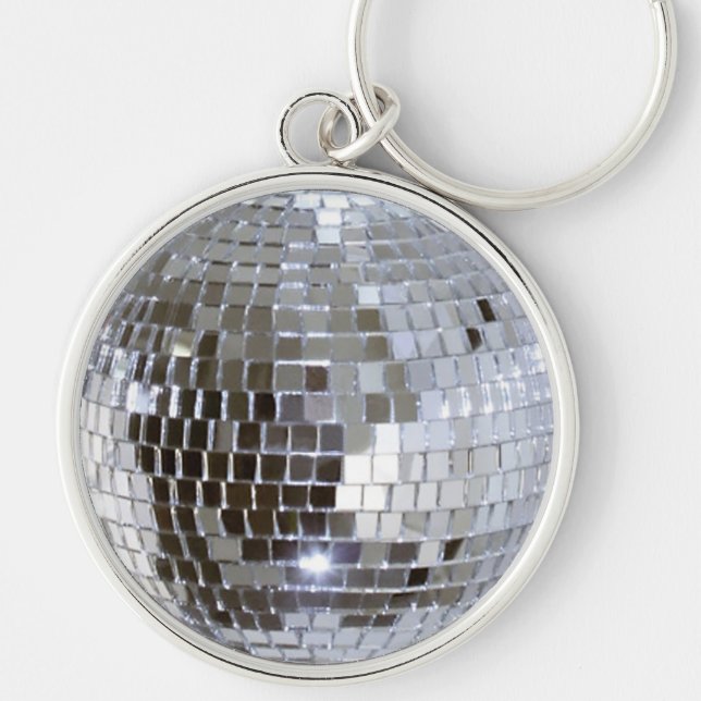 Mirrored Disco Ball 1 Key Ring (Front)