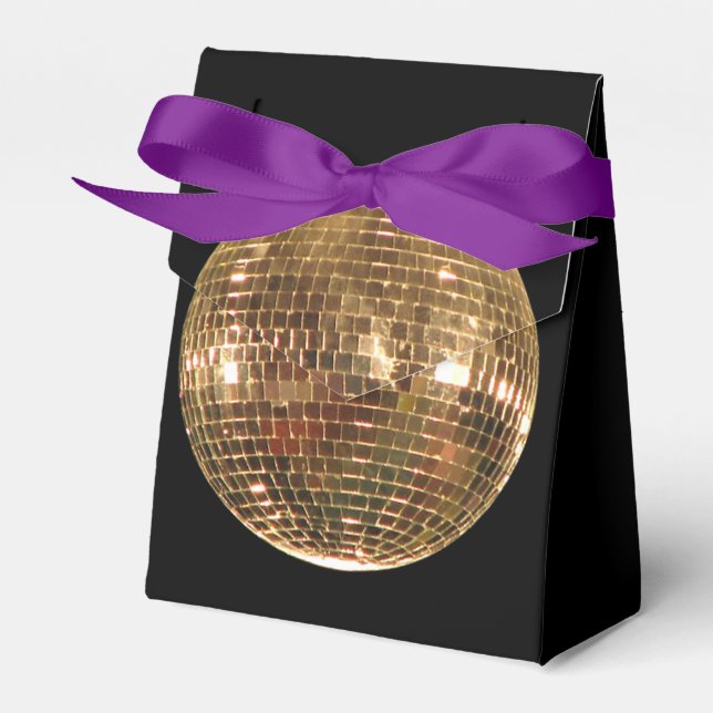 Mirrored Disco Ball 2 Favour Box (Front Side)