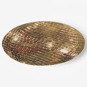 Mirrored Disco Ball 2 Paper Plate