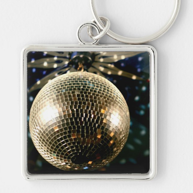 Mirrored Disco Ball 3 Key Ring (Front)