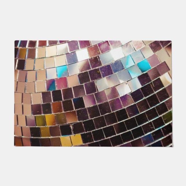 Mirrored Disco Ball Doormat (Front)