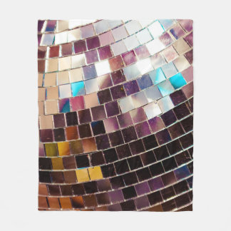 Mirrored Disco Ball Fleece Blanket