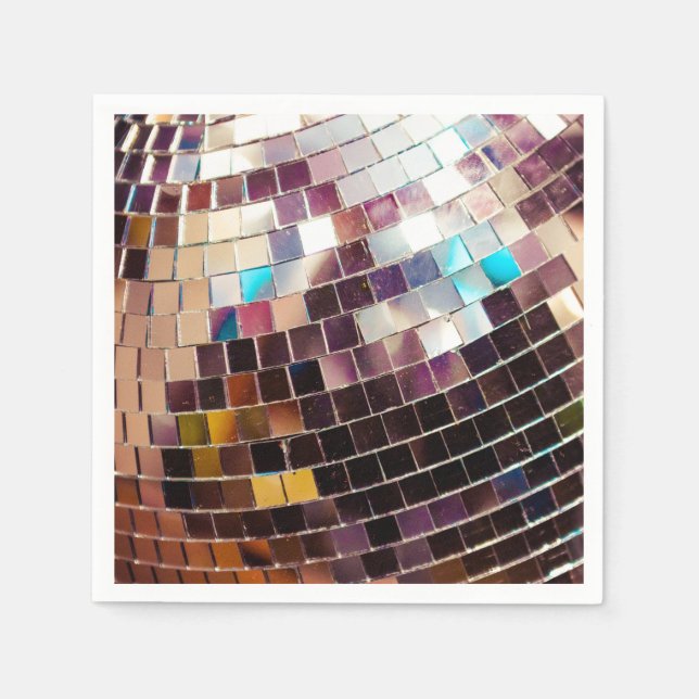 Mirrored Disco Ball Napkin (Front)