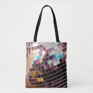 Mirrored Disco Ball Tote Bag