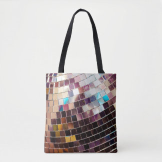 Mirrored Disco Ball Tote Bag
