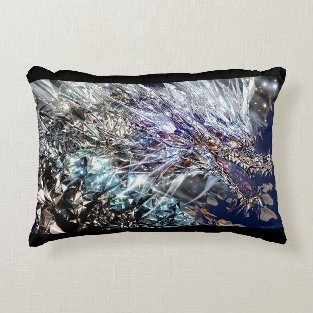 Mirrored Dragon  Decorative Cushion (Front)