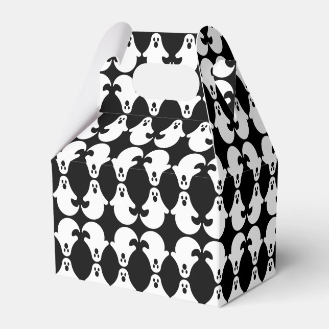 Mirrored Ghost Pattern Favour Box (Front Side)